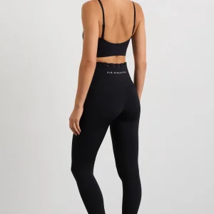 Shop Aje ATHLETICA Thread Through Sports Bra 361 Black/White Logo