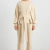 Sale Aje ATHLETICA Tie Back Jumper 122 Moonstone Grey