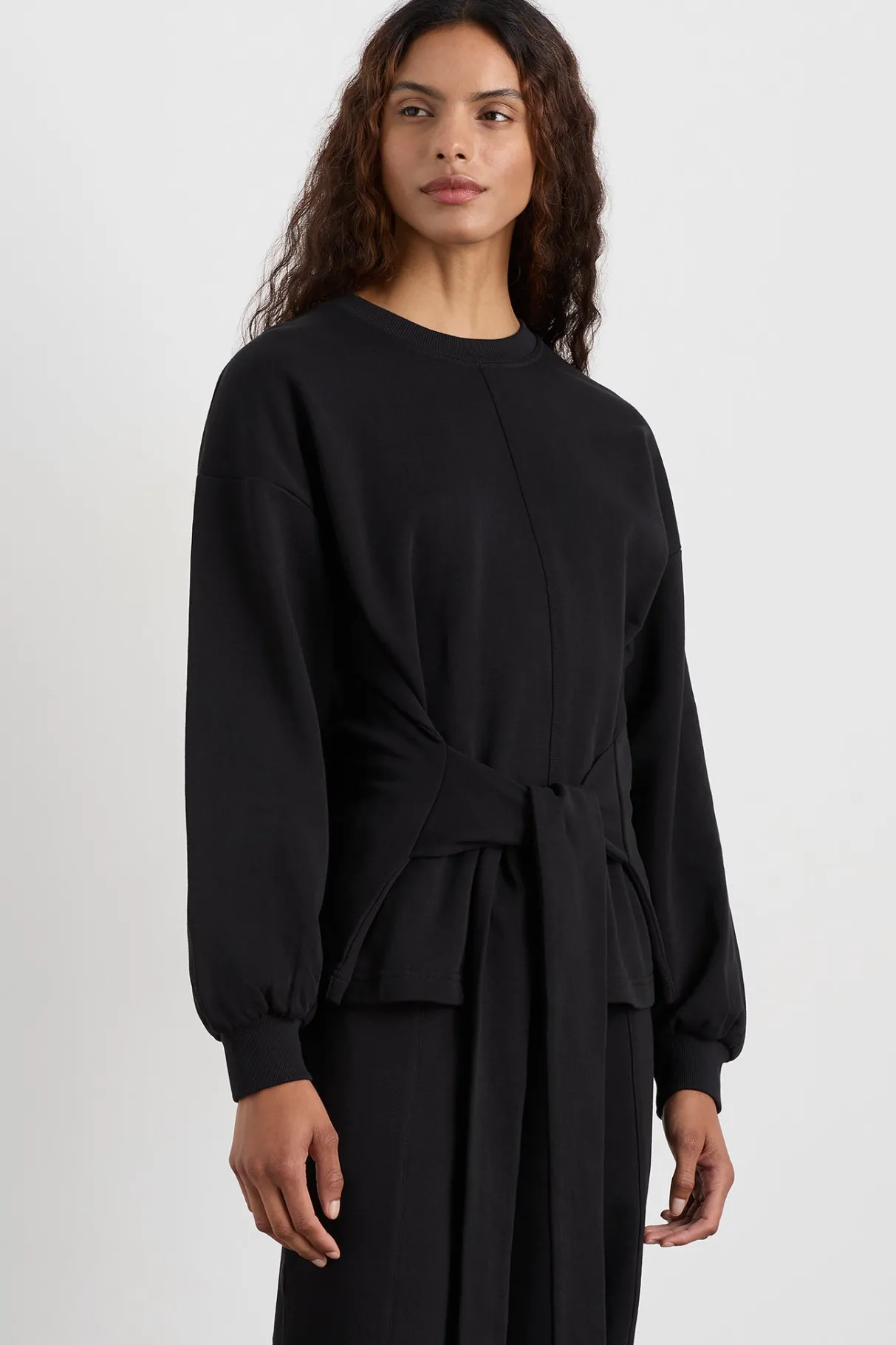 tie_back_jumper__0.webp Clearance Aje ATHLETICA Tie Back Jumper 122 Black