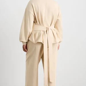 Sale Aje ATHLETICA Tie Back Jumper 122 Moonstone Grey