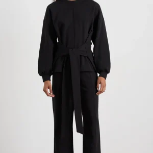 Clearance Aje ATHLETICA Tie Back Jumper 122 Black
