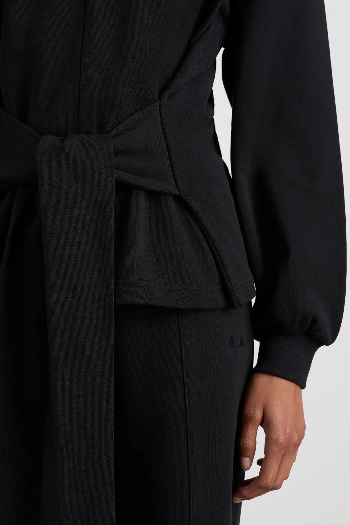 tie_back_jumper__3.webp Clearance Aje ATHLETICA Tie Back Jumper 122 Black