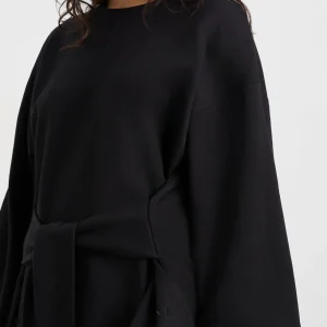 Clearance Aje ATHLETICA Tie Back Jumper 122 Black