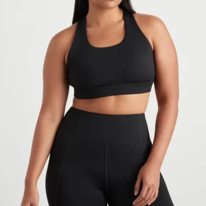 Fashion Aje ATHLETICA Twist Back Sports Bra 335 Black/Gold