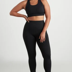 Fashion Aje ATHLETICA Twist Back Sports Bra 335 Black/Gold