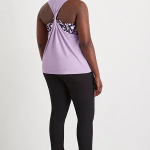 Sale Aje ATHLETICA Twist Back Tank 137 Lavender/White