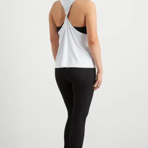 Clearance Aje ATHLETICA Twist Back Tank 137 White/Black