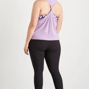 Sale Aje ATHLETICA Twist Back Tank 137 Lavender/White