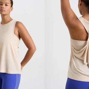 Online Aje ATHLETICA Twist Back Tank 137 Latte Beige