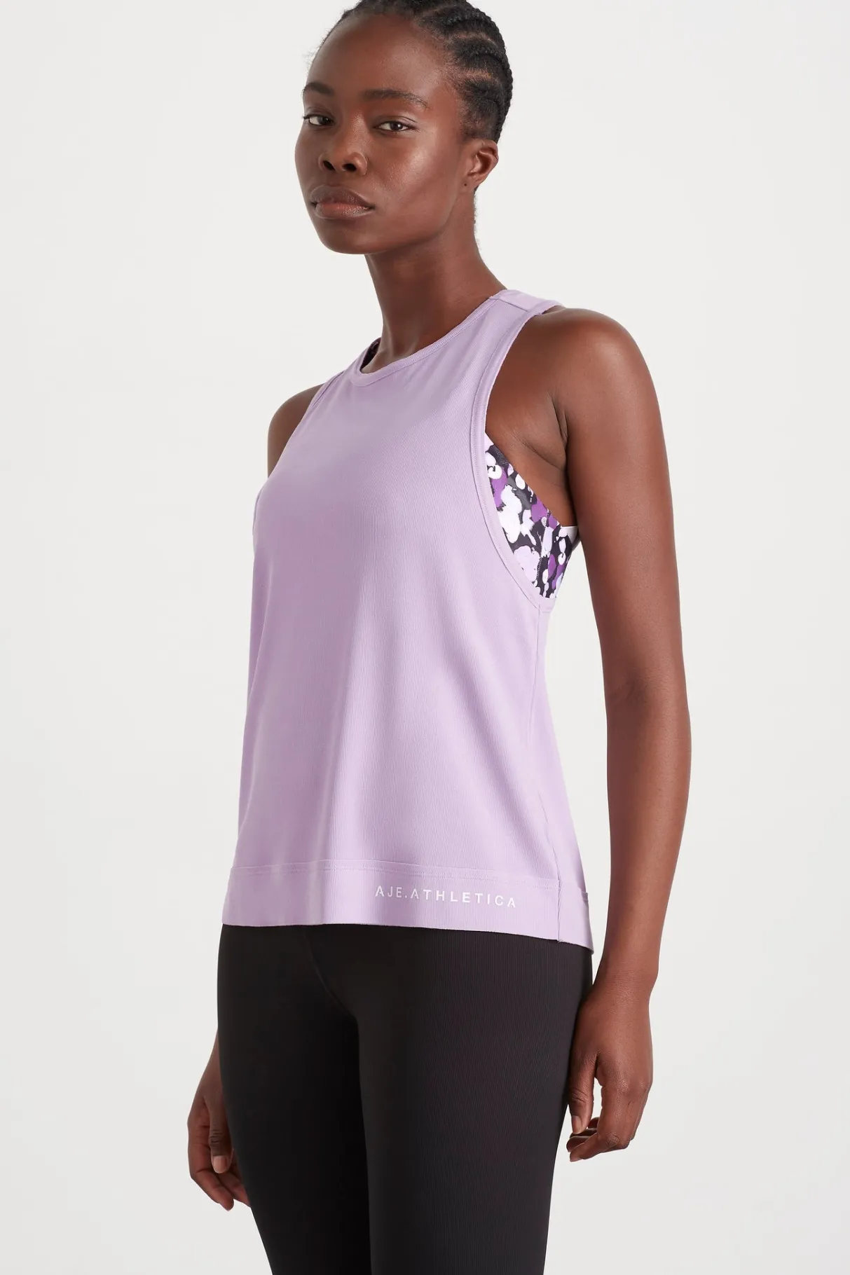 twist_back_tank__2-1.webp Sale Aje ATHLETICA Twist Back Tank 137 Lavender/White