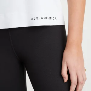 Clearance Aje ATHLETICA Twist Back Tank 137 White/Black