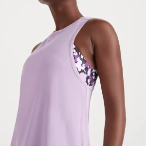 Sale Aje ATHLETICA Twist Back Tank 137 Lavender/White