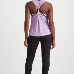 Sale Aje ATHLETICA Twist Back Tank 137 Lavender/White