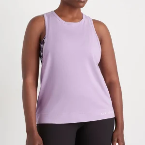 Sale Aje ATHLETICA Twist Back Tank 137 Lavender/White