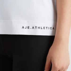 Clearance Aje ATHLETICA Twist Back Tank 137 White/Black