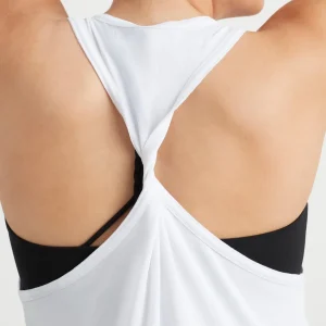 Clearance Aje ATHLETICA Twist Back Tank 137 White/Black
