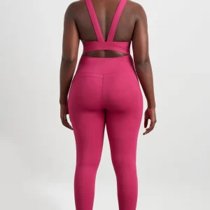 Sale Aje ATHLETICA Whipstitch Crop Top 326 Berry