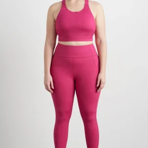 Sale Aje ATHLETICA Whipstitch Crop Top 326 Berry
