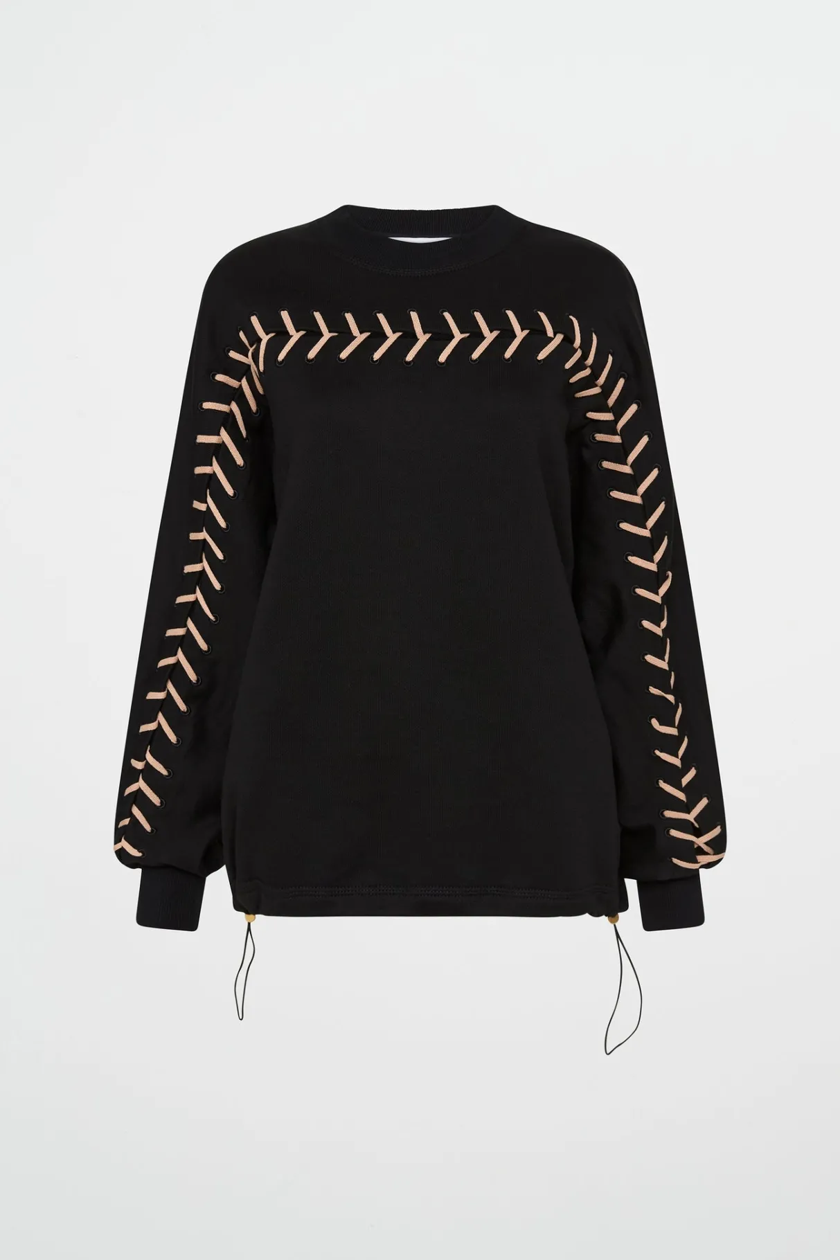 whipstitch_jumper__1.webp Flash Sale Aje ATHLETICA Whipstitch Jumper 424 Black/Beige