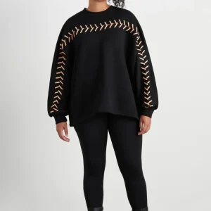 Flash Sale Aje ATHLETICA Whipstitch Jumper 424 Black/Beige
