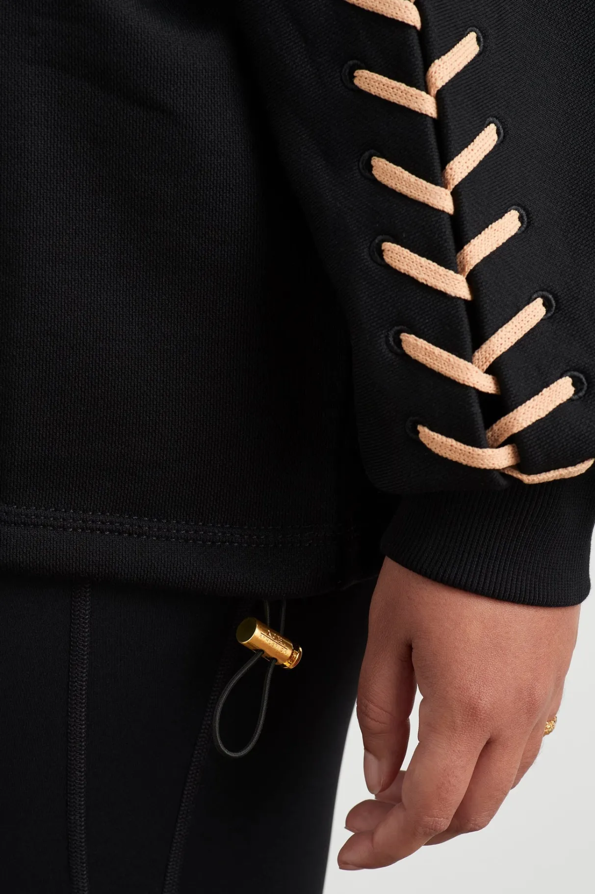 whipstitch_jumper__14.webp Flash Sale Aje ATHLETICA Whipstitch Jumper 424 Black/Beige