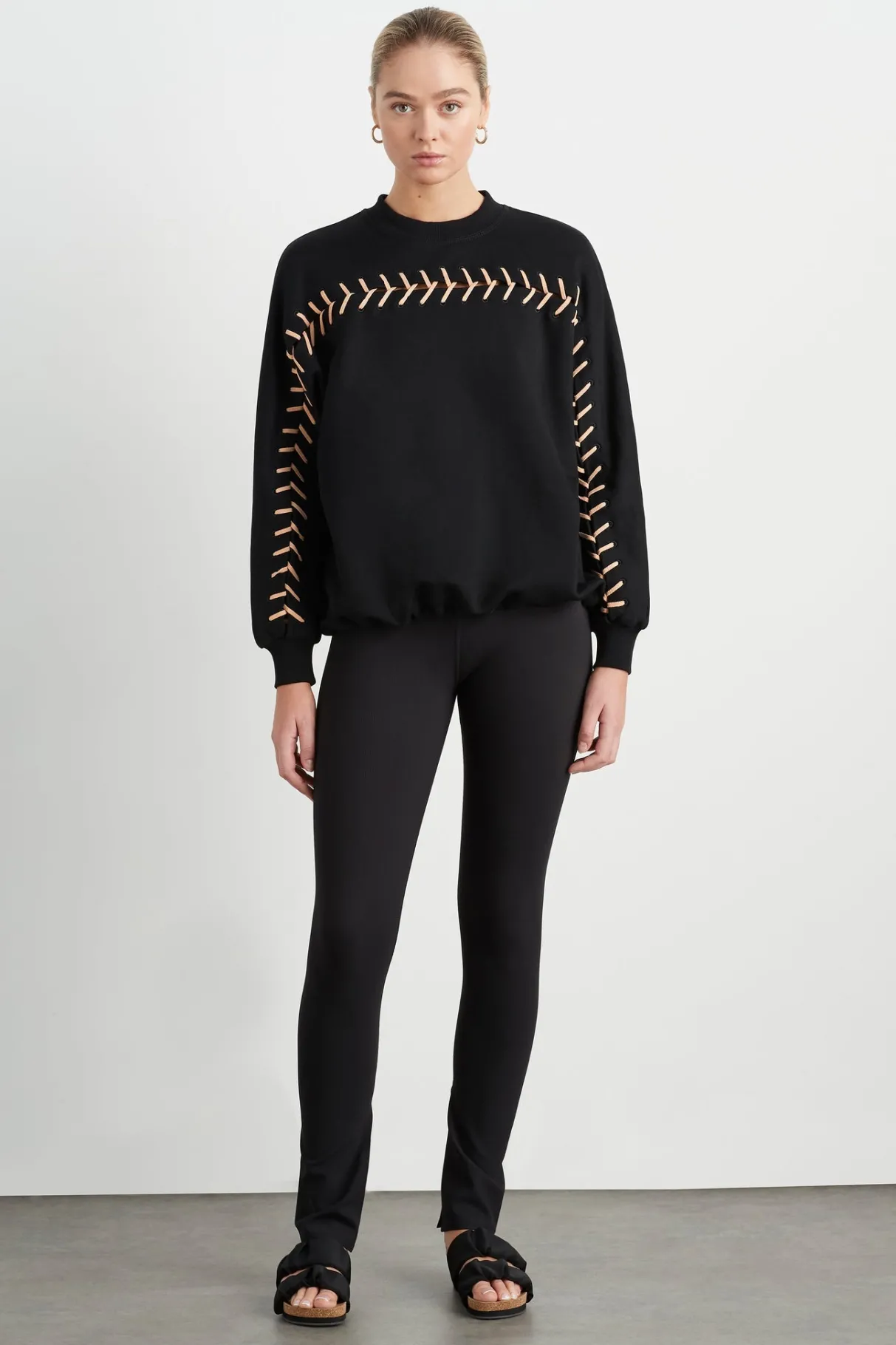 whipstitch_jumper__5.webp Flash Sale Aje ATHLETICA Whipstitch Jumper 424 Black/Beige