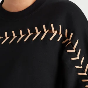 Flash Sale Aje ATHLETICA Whipstitch Jumper 424 Black/Beige