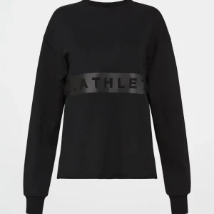 Cheap Aje ATHLETICA Whipstitch Split Crew Jumper 420 Black