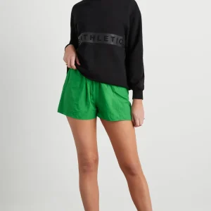 Cheap Aje ATHLETICA Whipstitch Split Crew Jumper 420 Black