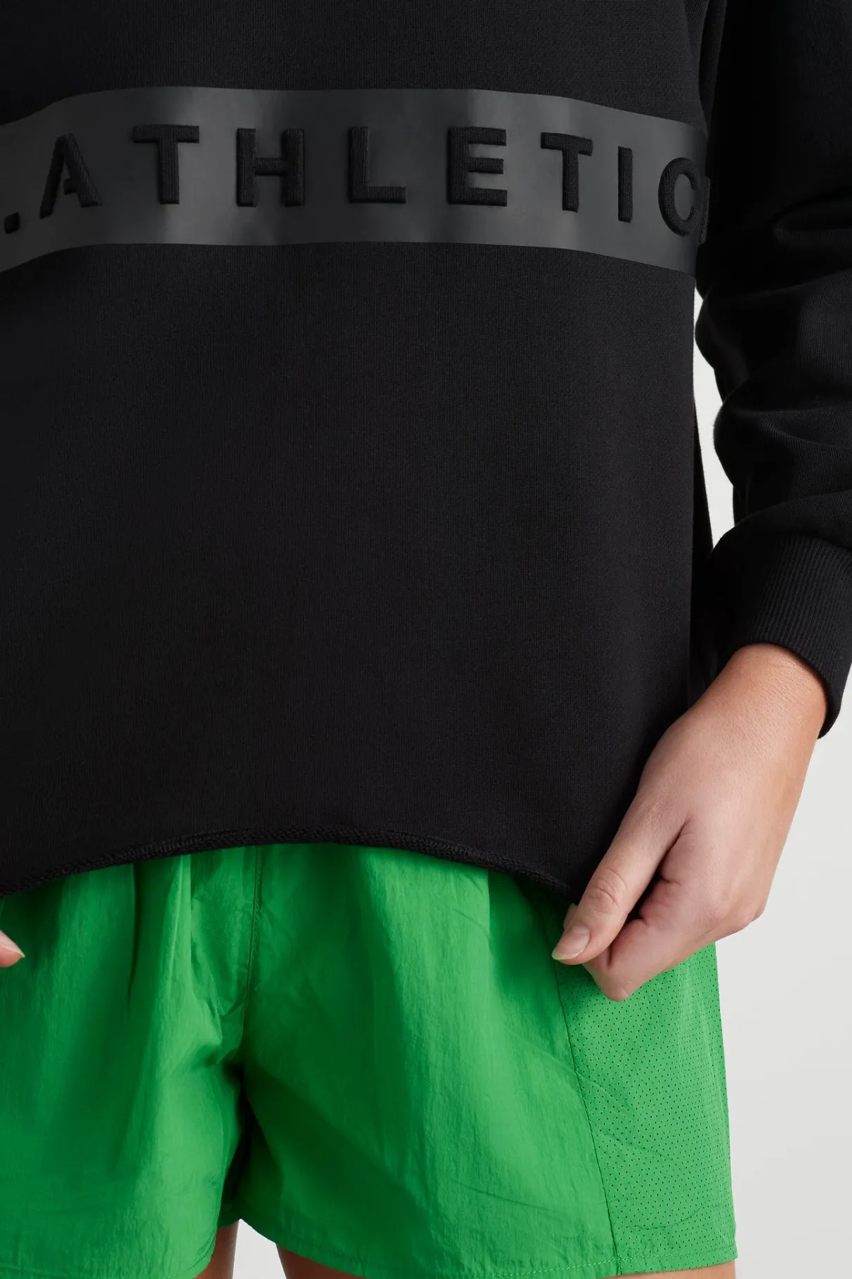 whipstitch_split_crew_jumper__3.webp Cheap Aje ATHLETICA Whipstitch Split Crew Jumper 420 Black