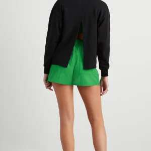 Cheap Aje ATHLETICA Whipstitch Split Crew Jumper 420 Black