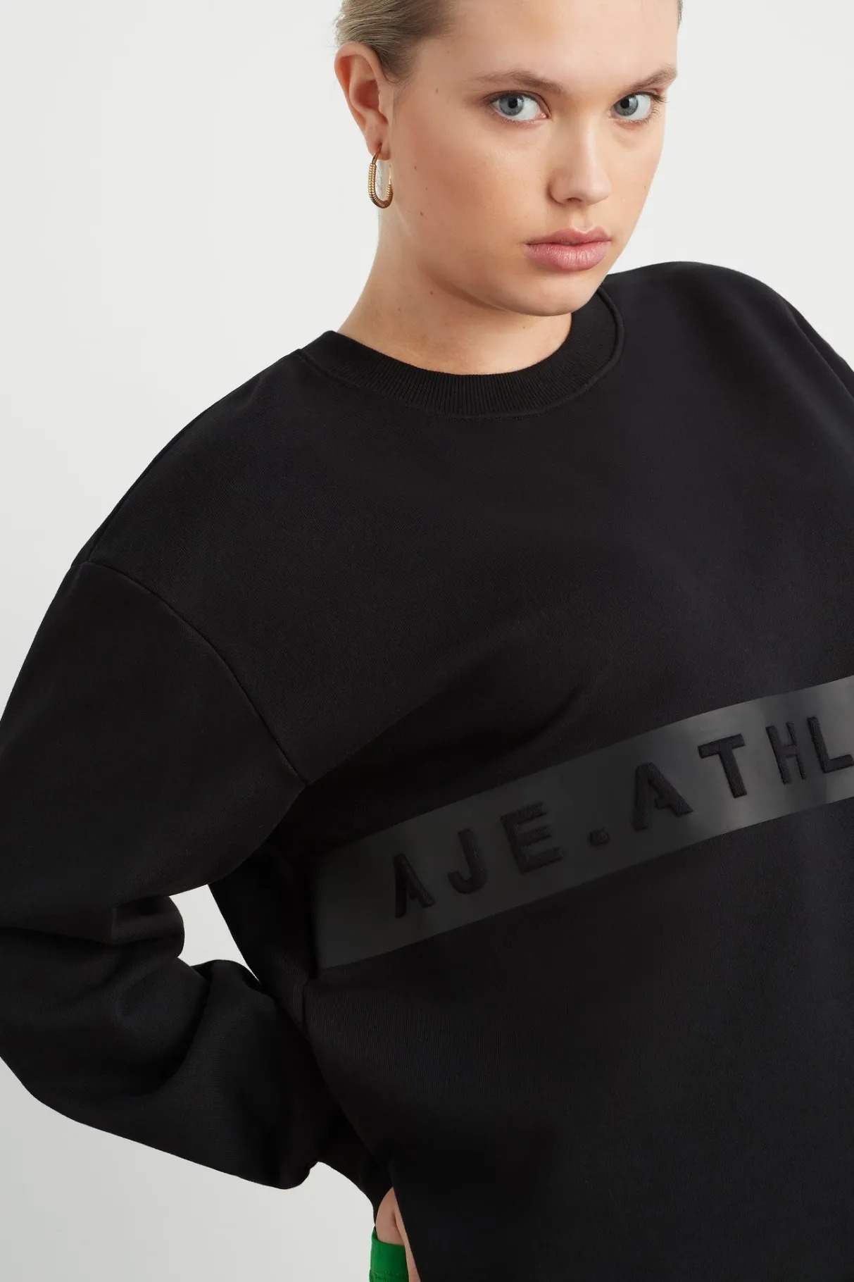 whipstitch_split_crew_jumper__8.webp Cheap Aje ATHLETICA Whipstitch Split Crew Jumper 420 Black