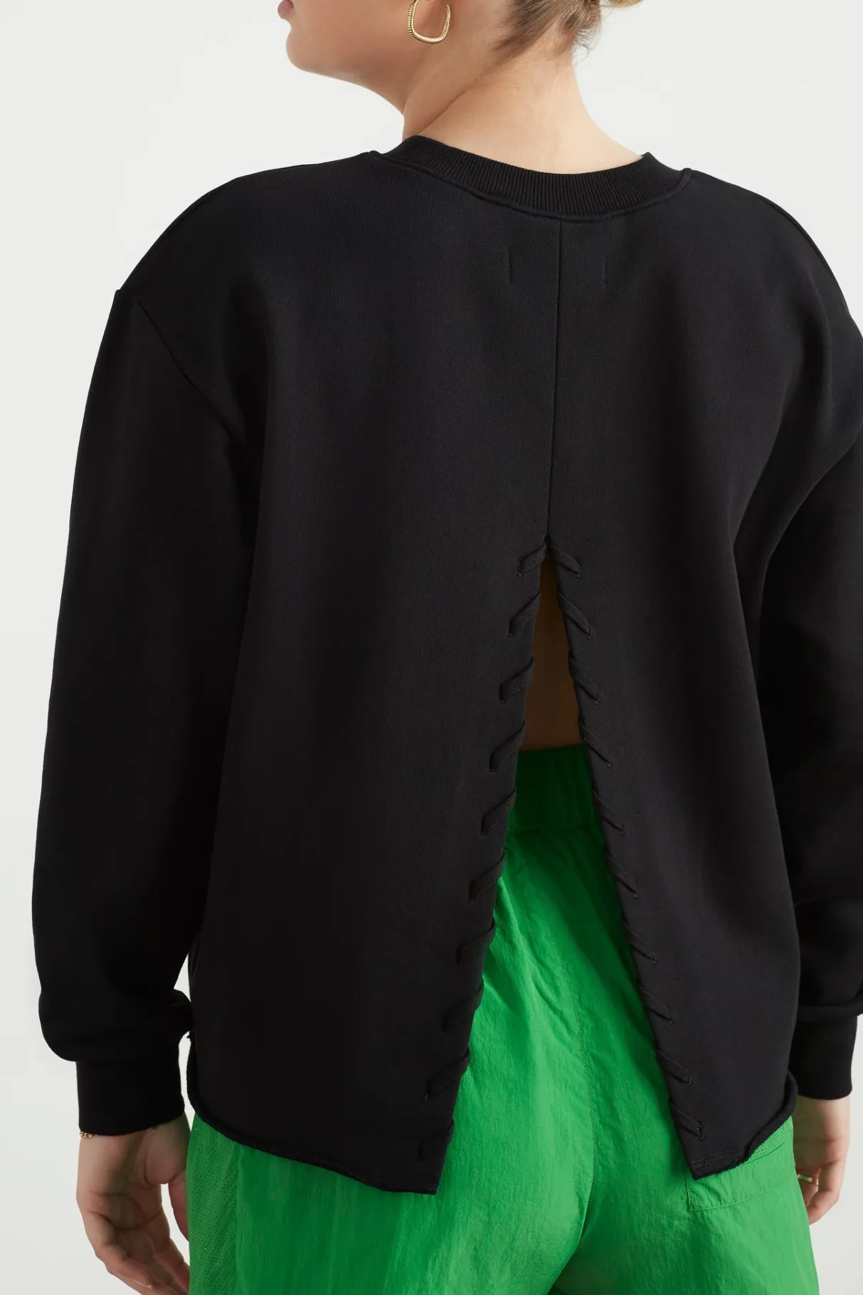 whipstitch_split_crew_jumper__9.webp Cheap Aje ATHLETICA Whipstitch Split Crew Jumper 420 Black