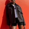 Store Aje ATHLETICA Wide Collar Puffer 025 Black