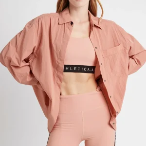 New Aje ATHLETICA Windbreaker Shirt 406 Sunset Pink