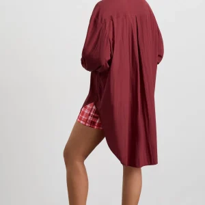 Hot Aje ATHLETICA Windbreaker Shirt 406 Plum Red