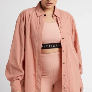 New Aje ATHLETICA Windbreaker Shirt 406 Sunset Pink