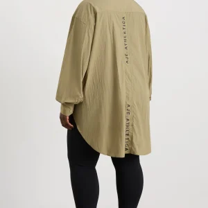 Best Sale Aje ATHLETICA Windbreaker Shirt 406 Soft Khaki/Black