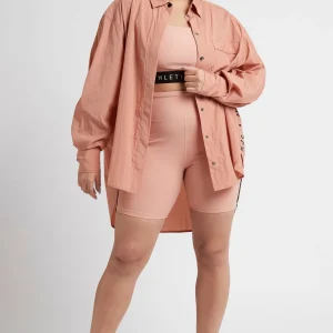 New Aje ATHLETICA Windbreaker Shirt 406 Sunset Pink