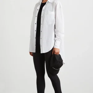 Fashion Aje ATHLETICA Windbreaker Shirt 406 White