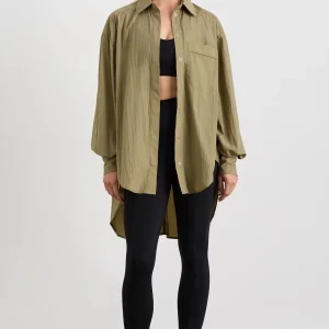 Best Sale Aje ATHLETICA Windbreaker Shirt 406 Soft Khaki/Black