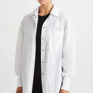 Fashion Aje ATHLETICA Windbreaker Shirt 406 White