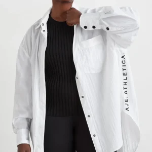 Fashion Aje ATHLETICA Windbreaker Shirt 406 White