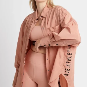 New Aje ATHLETICA Windbreaker Shirt 406 Sunset Pink