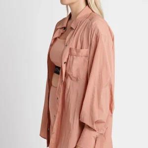New Aje ATHLETICA Windbreaker Shirt 406 Sunset Pink