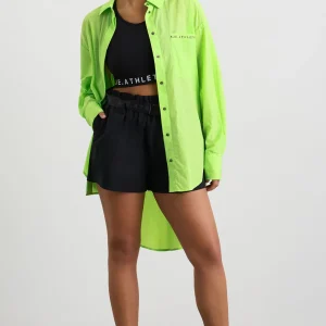 Fashion Aje ATHLETICA Windbreaker Shirt 406 Lime Green