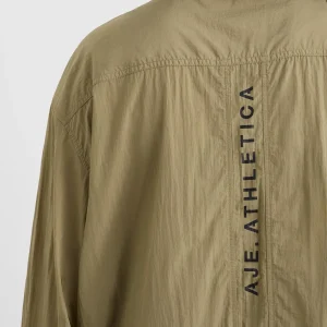 Best Sale Aje ATHLETICA Windbreaker Shirt 406 Soft Khaki/Black