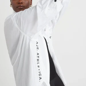 Fashion Aje ATHLETICA Windbreaker Shirt 406 White
