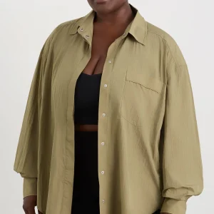 Best Sale Aje ATHLETICA Windbreaker Shirt 406 Soft Khaki/Black