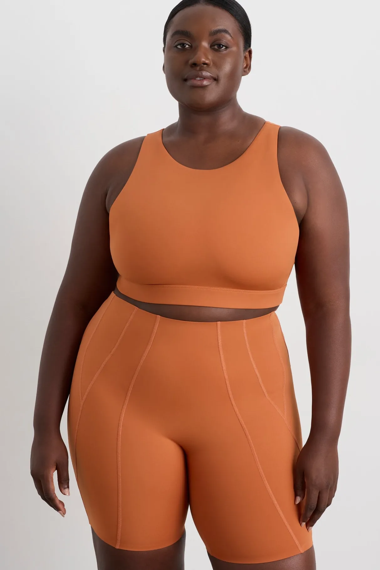winding_road_high_neck_bra__12.webp Clearance Aje ATHLETICA Winding Road High Neck Bra 364 Copper Orange